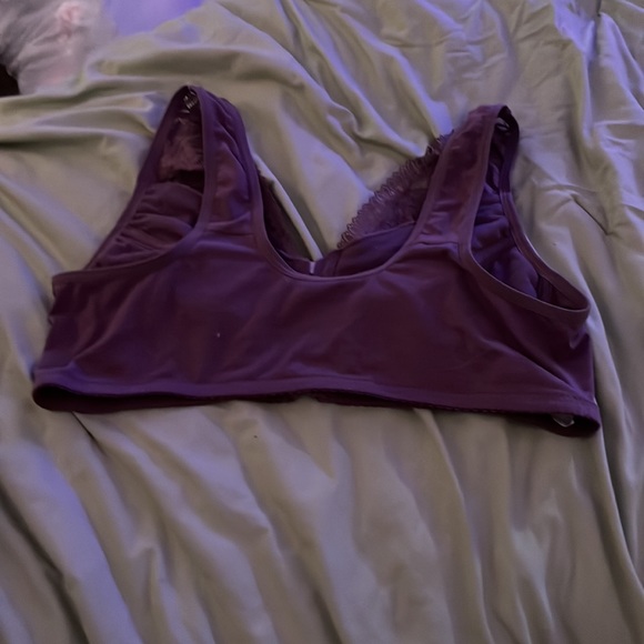 Purple zip up sports bra - Picture 2 of 2